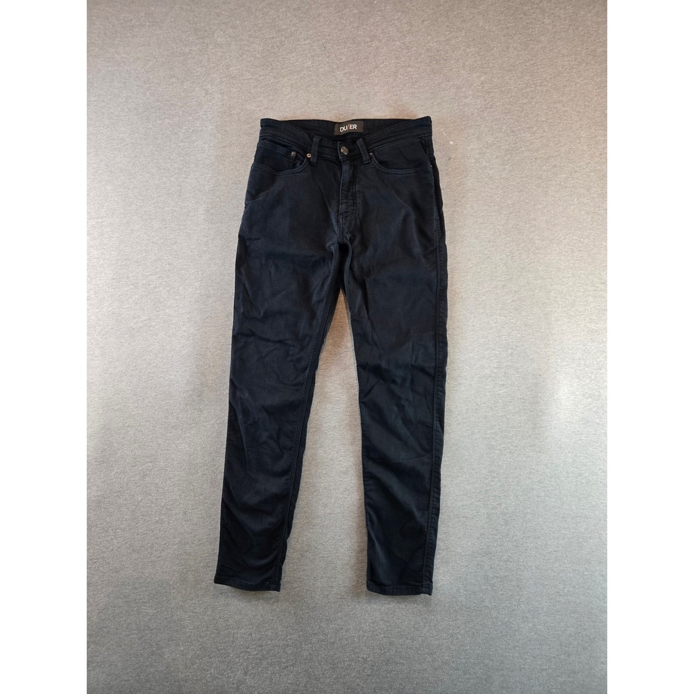 DU/ER No Sweat‎ Slim Jeans Mens 30x30 Black Performance Stretch MFNS1001 Stretch